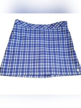 Izod Golf Women's Blue Plaid Activewear Skort Size 8